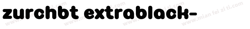 zurchbt extrablack字体转换